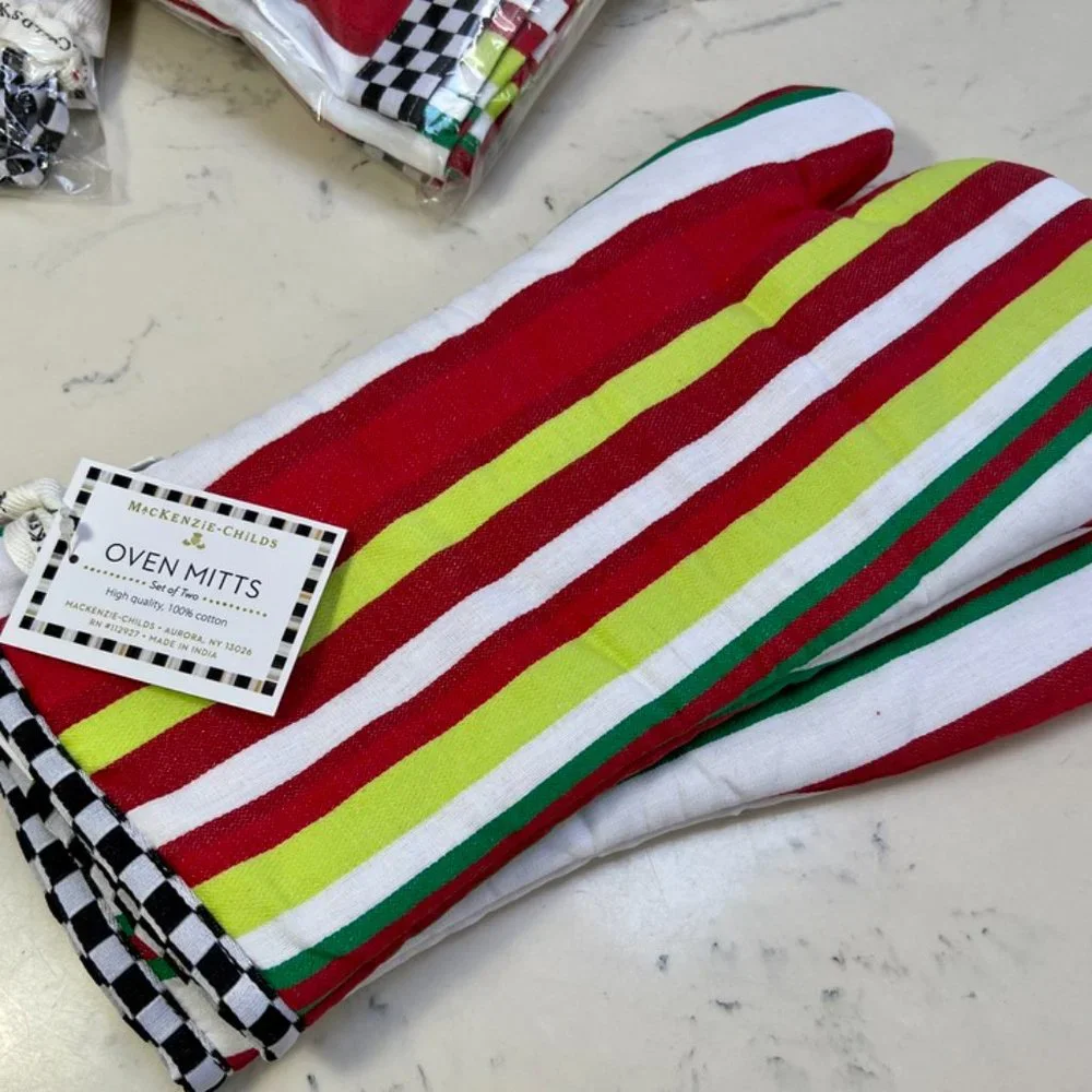 MacKenzie-Childs Bold Stripe Oven Mitts